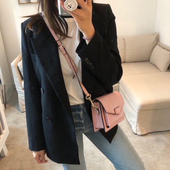 Bobbi 💯LEATHER Crossbody Bag - Dusty Pink - Picture 3 of 8